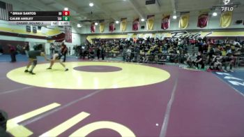144 lbs Champ. Round 3 - Caleb Ansley, Tahquitz vs Brian Santos, Ramona (Riverside)