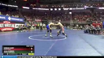 3 lbs Champ. Round 1 - Aydan Cary, North Scott vs Dom Rubino, Waukee Northwest
