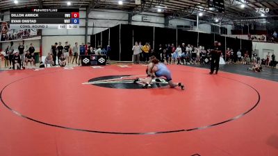65 kg Cons. Round 3 - Dillon Arrick, Bearcat Wrestling Club vs Evan Onstad, Whitewater