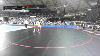 Boys 2A 190 lbs Cons. Round 4 - Zachary King, Centralia vs Steven Morales, Marysville Pilchuck