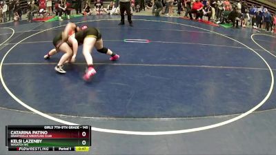 145 lbs Round 1 - Catarina Patino, Grantsville Wrestling Club vs Kelsi Lazenby, Wasatch WC