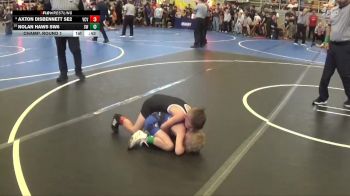 50 lbs Champ. Round 1 - Nolan Haws SW6, Springboro Wrestling vs Axton Disbennett SE2, Vinton County Vikings
