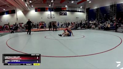 132 lbs Cons. Round 5 - Lincoln Kelley, Integrity Wrestling Club vs Greg Campbell, PWA