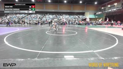 80 lbs Consi Of 8 #1 - Sean Hin, Red Wave Wrestling vs Braxton Vargas, Redmond High School