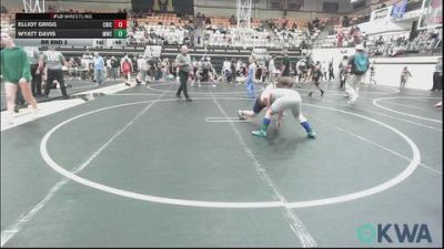 110-120 lbs Rr Rnd 3 - Elliot Grigg, Chickasha Wrestling vs Wyatt Davis, Moodys Wrestling Club