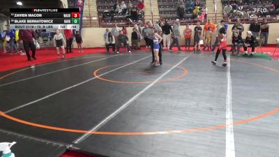 75_B lbs Round Of 16 - Zavien Macon, Washington vs Blake Bernatowicz, Harborcreek