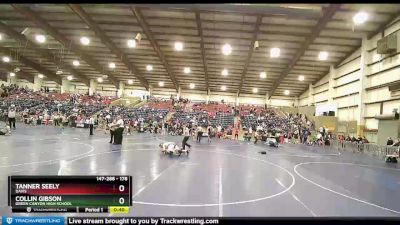 178 lbs Cons. Round 5 - Collin Gibson, Green Canyon High School vs Tanner Seely, Davis