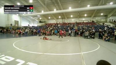 60 lbs Quarterfinal - Sheryce Zamora, Hook Em W.C vs Taylor Van Buren, Grace Wrestling Club