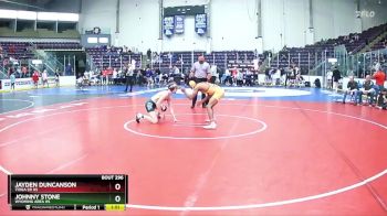 131 lbs Quarterfinal - Jayden Duncanson, Tioga Sr HS vs Johnny Stone, Wyoming Area Hs