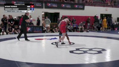 55F kg Champ. Round 2 - Aydan Thomas, Position Wrestling vs Kenneth Crosby, NYAC