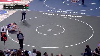 Cons. Round 2 - Carl Coats, New Underwood vs Caden Zomer, Bon Homme/Avon