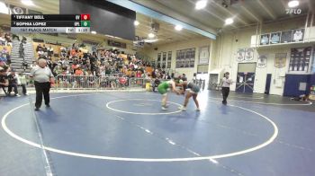 170 lbs 1st Place Match - Tiffany Bell, Orange Vista vs Sophia Lopez, Upland