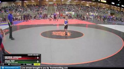 59 lbs Champ. Round 1 - Noah May, La Grande Mat Club vs George Howard, Salem Elite Mat Club