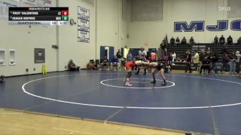 125 lbs Quarterfinal - Troy Valentine, Lassen College vs Izaias Espino, Modesto College