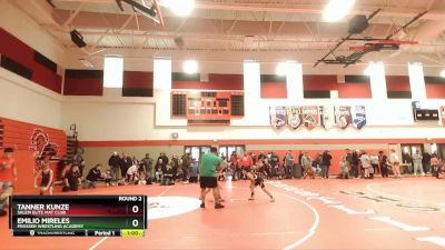 71-77 lbs Round 2 - Tanner Kunze, Salem Elite Mat Club vs Emilio Mireles, Prosser Wrestling Academy