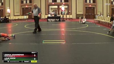 43 lbs Quarterfinals (8 Team) - Louie Dixon, MHWC vs Joshua Johanneman, Revival White