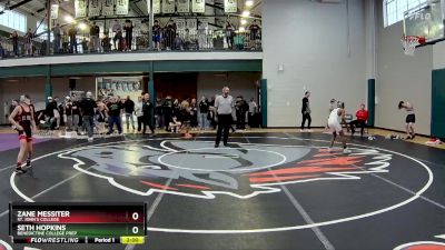 106 lbs Champ. Round 2 - Zane Messiter, St. John`s College vs Seth Hopkins, Benedictine College Prep