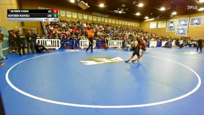 113 lbs Champ. Round 2 - Jayren Chan, Ayala vs Kayden Kaholi, Lompoc