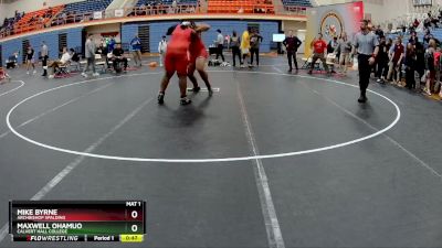 285 lbs Cons. Round 1 - Mike Byrne, Archbishop Spalding vs Maxwell Ohamuo, Calvert Hall College