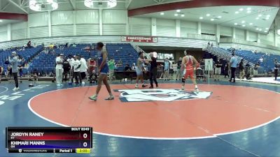 138 lbs Semifinal - Jordyn Raney, KY vs Khimari Manns, OH