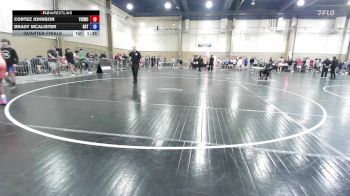138 lbs Quarterfinal - Cortez Johnson, Youth Impact Center Wrestling Club vs Brady Mcalister, SONS OF THUNDER