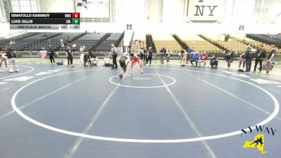 132 lbs 3rd Place Match - Ismatullo Karimov, Willpower Wrestling Club vs Luke Gillis, Club Not Listed