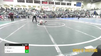 65 lbs Quarterfinal - Gwen Briggs, California Grapplers vs Tory Rice, Clinton Youth Wrestling