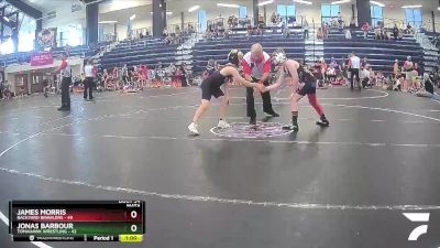 90 lbs Cons. Semi - James Morris, Backyard Brawlers vs Jonas Barbour, Tomahawk Wrestling