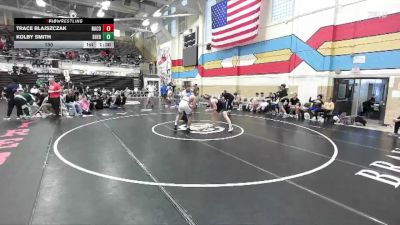 150 lbs Quarters & 1st Wb (16 Team) - Kolby Smith, Sheridan vs Trace Blajszczak, Natrona County
