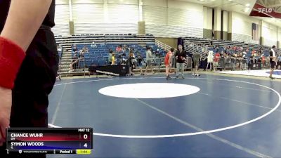 100 lbs Cons. Round 3 - Chance Wuhr, OH vs Symon Woods, IL