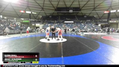 215 lbs Round 2 - Brody Schlesser, Elma Wrestling Club vs Bjorn Small, Team Scorpion Wrestling Club