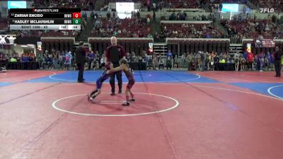 43 lbs 1st Place Match - Zariah Enciso, Casper Wrestling Club vs Hadley McLaughlin, Havre Wrestling Club