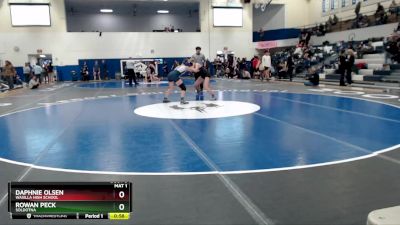 126G 3rd Place Match - DAPHNIE OLSEN, Wasilla High School vs Rowan Peck, Soldotna