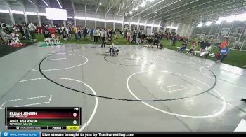 80 lbs 3rd Place Match - Abel Estrada, Toppenish USA WC vs Elijah Jensen, Mat Demon WC