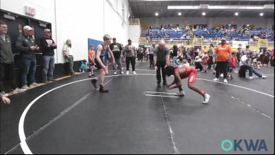 119 lbs Final - Rhylen Harris, Midwest City Bombers Youth Wrestling Club vs Hunter Caughlin, Cleveland Takedown