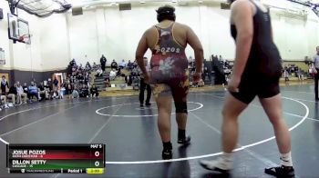 285 lbs Placement (16 Team) - Dillon Setty, Cascade vs Josue Pozos, Faith Christian