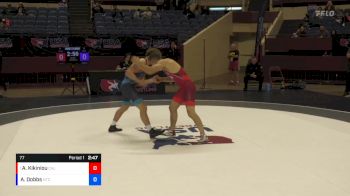 77 lbs Champ. Round 3 - Aliaksandr Kikiniou, California vs Aaron Dobbs, NMU-National Training Center