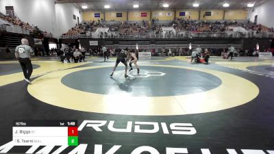 157 lbs Round Of 32 - Jeremiah Biggs, St. Stephens/St. Agnes vs Salah Tsarni, Bullis School