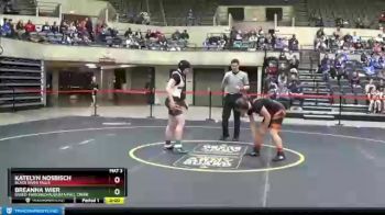 152 lbs Champ. Round 2 - Katelyn Nosbisch, Black River Falls vs Breanna Wier, Osseo-Fairchild/Augusta/Fall Creek