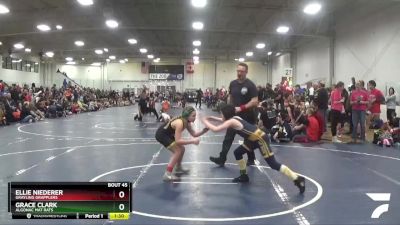 86 lbs Cons. Round 2 - Grace Clark, Algonac Mat Rats vs Ellie Niederer, Grayling Grapplers