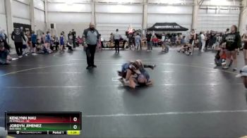 85 lbs Round 2 (4 Team) - Kenlynn Nau, MI Pitbulls vs Jordyn Jimenez, Bad Bass