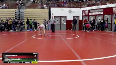 67-73 lbs Quarterfinal - Zander Smith, MXW vs Koralyn Conyers, North Posey