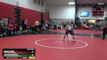 Round 2 - Reese Kibbe, Mediapolis Bulldogs vs Easton Richers, Fort Madison Wrestling Club