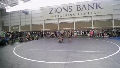 55 lbs 1st Place Match - Grace V Christensen, Falcon Wrestling Club vs Remington Ovard, Evanston Elite Wrestling