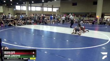 126 lbs Round 3 (6 Team) - Brodie Christmas, Team Rich Habits Black vs Kevion Pate, Patriot WC Red