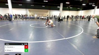 112 lbs Consi Of 16 #2 - Sebastian Cisneros, CA vs Ryan Silvey, VA