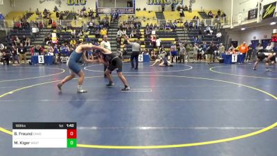 189 lbs Quarterfinal - Beckham Freund, Canon-McMillan vs Morgan Kiger, West Greene