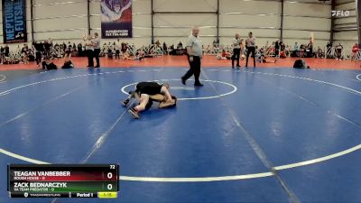 72 lbs Rd# 5- 3:45pm Friday Final Pool - Zack Bednarczyk, VA Team Predator vs Teagan VanBebber, Rough House