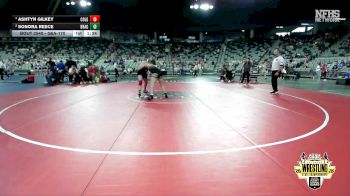 G6A-170 lbs 3rd Place Match - Sonora Reece, BROKEN ARROW (Girls) vs Ashtyn Gilkey, COLLINSVILLE (Girls)