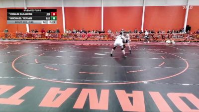 285 lbs Semifinal - MIchael Yerian, Marian University (IN) vs Collin Sullivan, Lourdes University